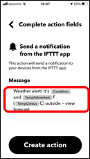 IFTTT　雨が降る（降りそうになる）と通知してくれるアプレット