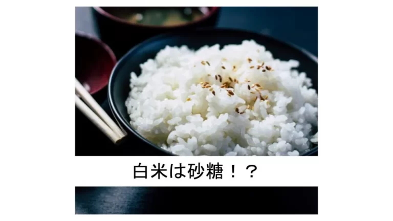 白米は砂糖！？「世界一シンプルで科学的に証明された究極の食事」要約まとめ3