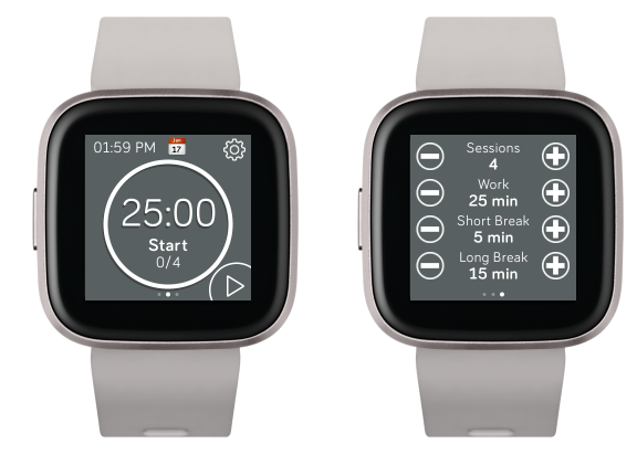 Fitbit ポモドーロテクニックに使えるタイマーアプリ