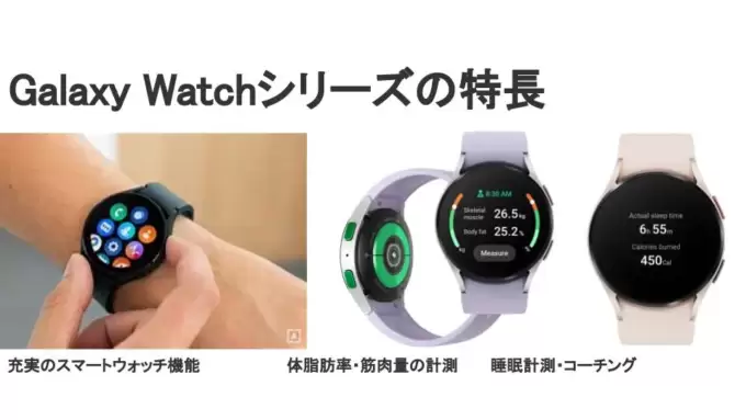 Galaxy Watchシリーズの特長