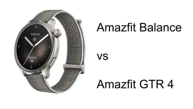 Amazfit BalanceとGTR 4の違いを比較レビューした